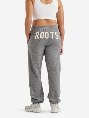 Roots Canada Women’s Organic Cotton Boyfriend Sweatpants Gray X-Small Joggers